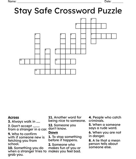 make safe crossword clue